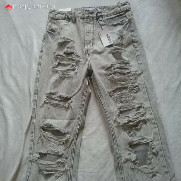 NWT Refuge Denim Distressed Jeans - Picture 6 of 16